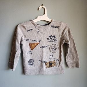 Carter's Carters Light Grey camping  Sweatshirt Size 5t - Kids outdoors